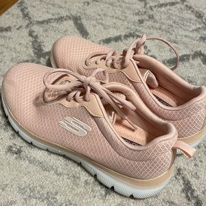 Skechers memory foam sneakers 8.5 pink